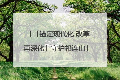 「锚定现代化 改革再深化」守护祁连山