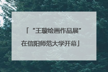 “王璇绘画作品展”在信阳师范大学开幕