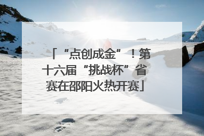 “点创成金”！第十六届“挑战杯”省赛在邵阳火热开赛