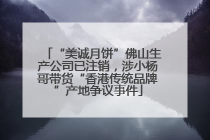 “美诚月饼”佛山生产公司已注销，涉小杨哥带货“香港传统品牌”产地争议事件