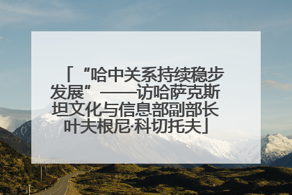 “哈中关系持续稳步发展”——访哈萨克斯坦文化与信息部副部长叶夫根尼·科切托夫