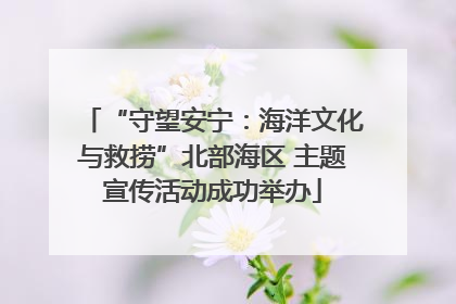 “守望安宁：海洋文化与救捞”北部海区 主题宣传活动成功举办