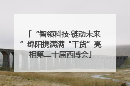 “智领科技·链动未来”绵阳携满满“干货”亮相第二十届西博会