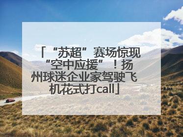 “苏超”赛场惊现 “空中应援”！扬州球迷企业家驾驶飞机花式打call
