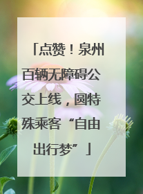 点赞！泉州百辆无障碍公交上线，圆特殊乘客“自由出行梦”