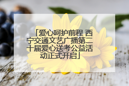 爱心呵护前程 西宁交通文艺广播第二十届爱心送考公益活动正式开启