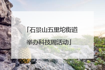 石景山五里坨街道举办科技周活动