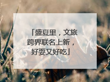 盛夏里，文旅跨界联名上新，好耍又好吃