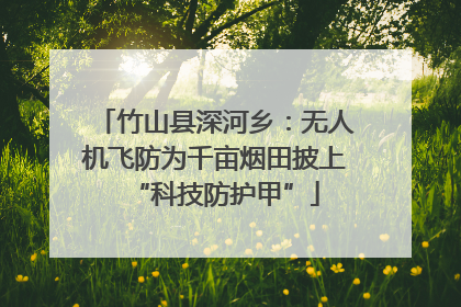 竹山县深河乡：无人机飞防为千亩烟田披上“科技防护甲”