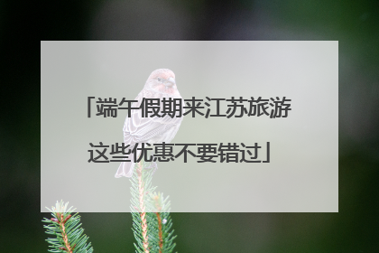 端午假期来江苏旅游 这些优惠不要错过