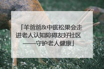 羊爸爸&中医松果会走进老人认知障碍友好社区——守护老人健康