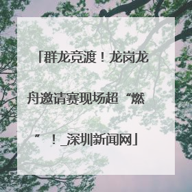 群龙竞渡！龙岗龙舟邀请赛现场超“燃”！_深圳新闻网