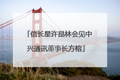 信长星许昆林会见中兴通讯董事长方榕