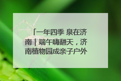 一年四季 泉在济南｜端午嗨翻天，济南植物园成亲子户外热门打卡地
