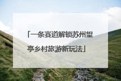 一条赛道解锁苏州望亭乡村旅游新玩法