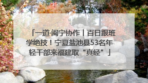 一道·闽宁协作丨百日跟班学绝技！宁夏盐池县53名年轻干部来福建取“真经”