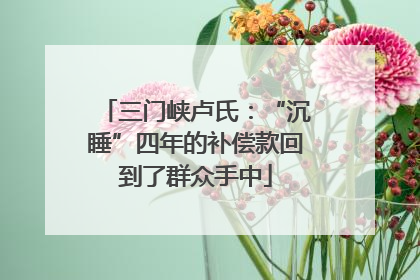 三门峡卢氏：“沉睡”四年的补偿款回到了群众手中