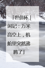 世俱杯｜闲记：万米高空上，机舱里突然沸腾了