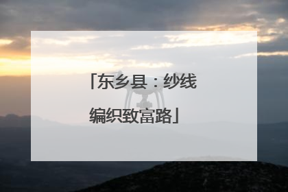 东乡县：纱线编织致富路