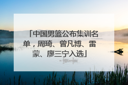 中国男篮公布集训名单，周琦、曾凡博、雷蒙、廖三宁入选