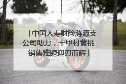 中国人寿财险涟源支公司助力，十甲村黄桃销售难题迎刃而解