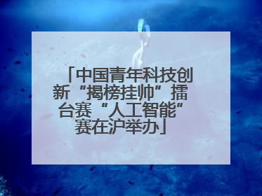 中国青年科技创新“揭榜挂帅”擂台赛“人工智能”赛在沪举办