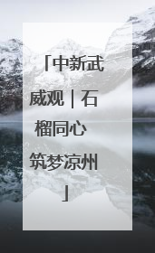 中新武威观|石榴同心 筑梦凉州