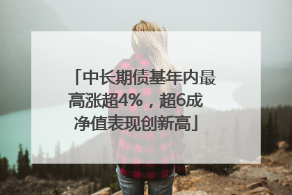 中长期债基年内最高涨超4%，超6成净值表现创新高