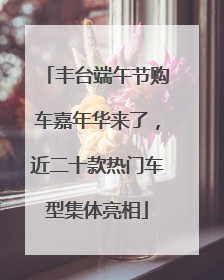 丰台端午节购车嘉年华来了，近二十款热门车型集体亮相