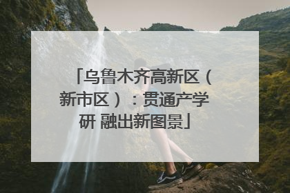 乌鲁木齐高新区（新市区）：贯通产学研 融出新图景