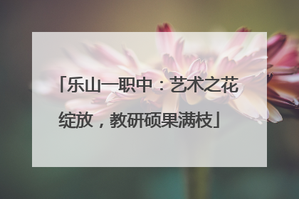 乐山一职中：艺术之花绽放，教研硕果满枝