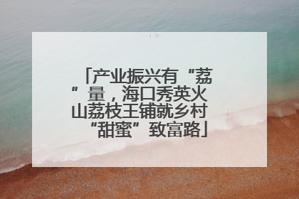 产业振兴有“荔”量，海口秀英火山荔枝王铺就乡村“甜蜜”致富路