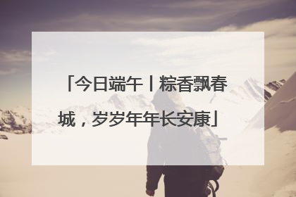 今日端午丨粽香飘春城，岁岁年年长安康