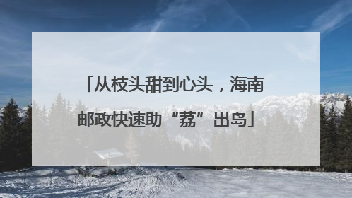 从枝头甜到心头，海南邮政快速助“荔”出岛