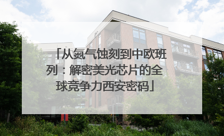 从氮气蚀刻到中欧班列：解密美光芯片的全球竞争力西安密码