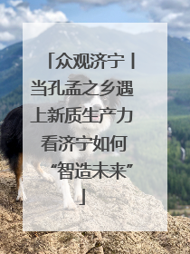 众观济宁丨当孔孟之乡遇上新质生产力 看济宁如何“智造未来”