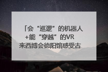 会“巡逻”的机器人+能“穿越”的VR 来西博会德阳馆感受古蜀文明与现代智造的时空对话｜西博视界