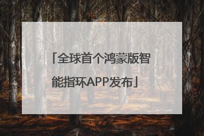 全球首个鸿蒙版智能指环APP发布