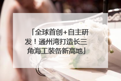 全球首创+自主研发！通州湾打造长三角海工装备新高地