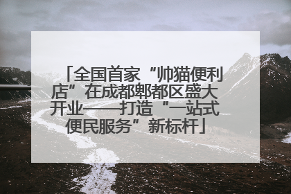 全国首家“帅猫便利店”在成都郫都区盛大开业——打造“一站式便民服务”新标杆