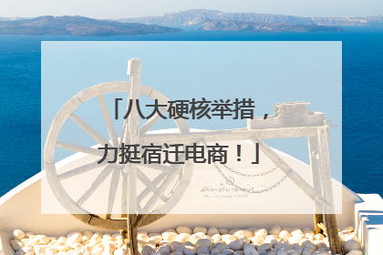 八大硬核举措，力挺宿迁电商！