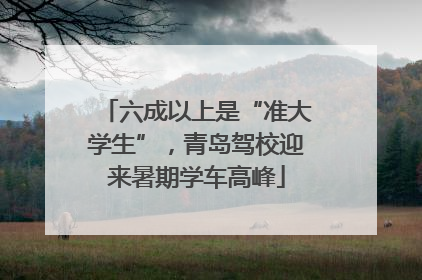 六成以上是“准大学生”，青岛驾校迎来暑期学车高峰