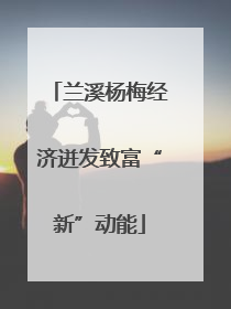 兰溪杨梅经济迸发致富“新”动能