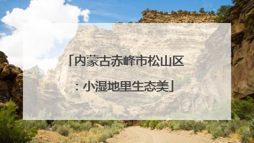 内蒙古赤峰市松山区：小湿地里生态美
