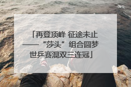 再登顶峰 征途未止——“莎头”组合圆梦世乒赛混双三连冠