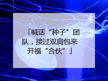 喊话“种子”团队，接过双肩包来开福“合伙”