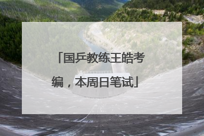 国乒教练王皓考编，本周日笔试