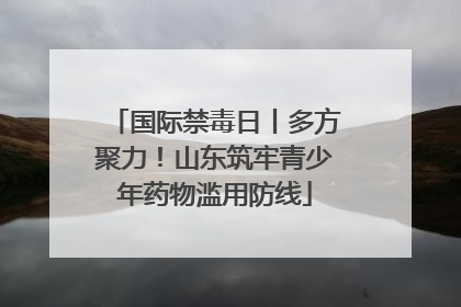 国际禁毒日丨多方聚力！山东筑牢青少年药物滥用防线