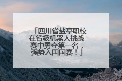 四川省盐亭职校在省级机器人挑战赛中勇夺第一名，强势入围国赛！