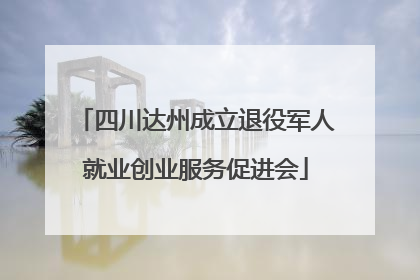 四川达州成立退役军人就业创业服务促进会